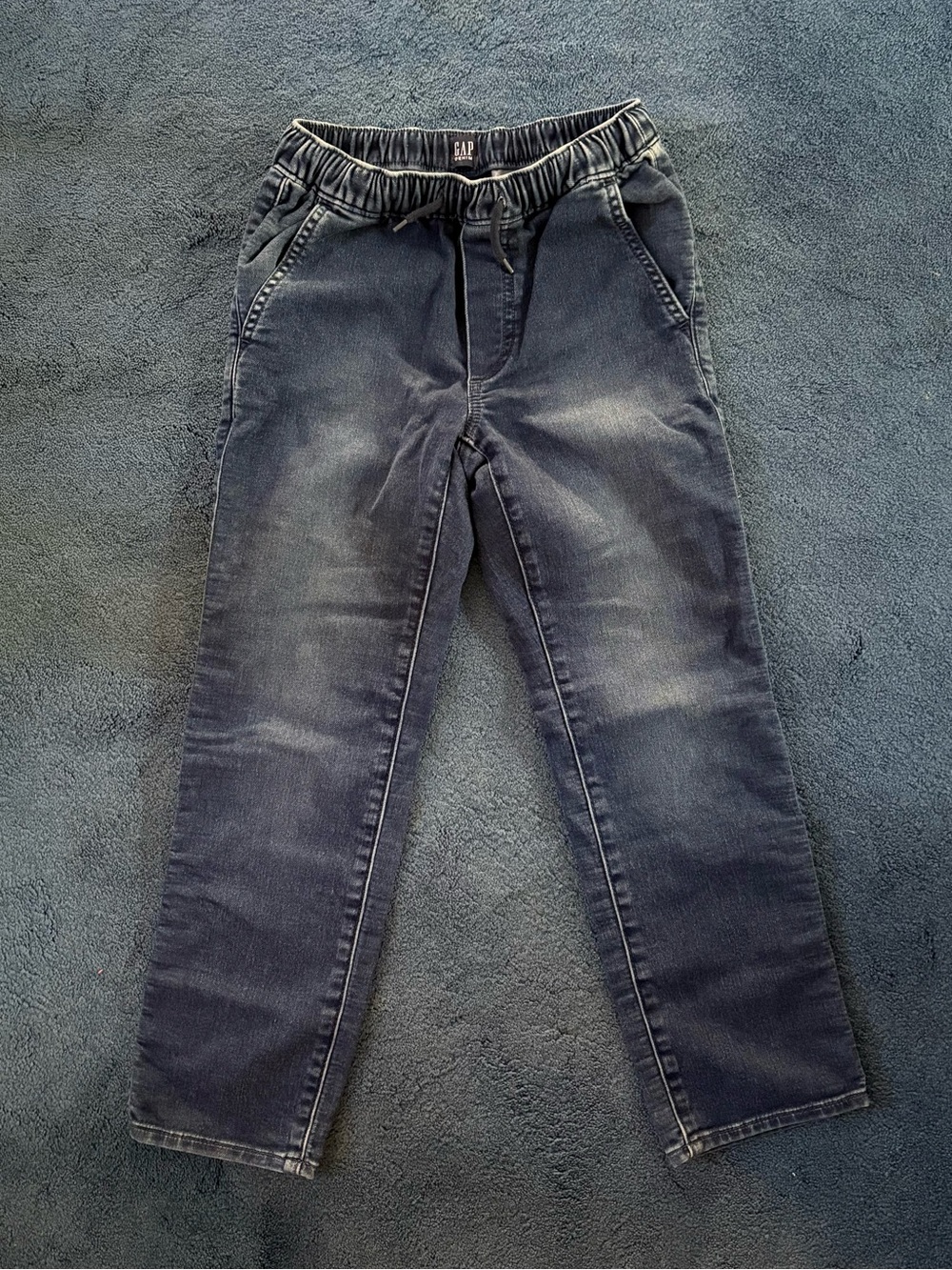 Gap Girls Stretchy Waist, Pull-on, Dark Wash Denim Jeans, Size M (8)